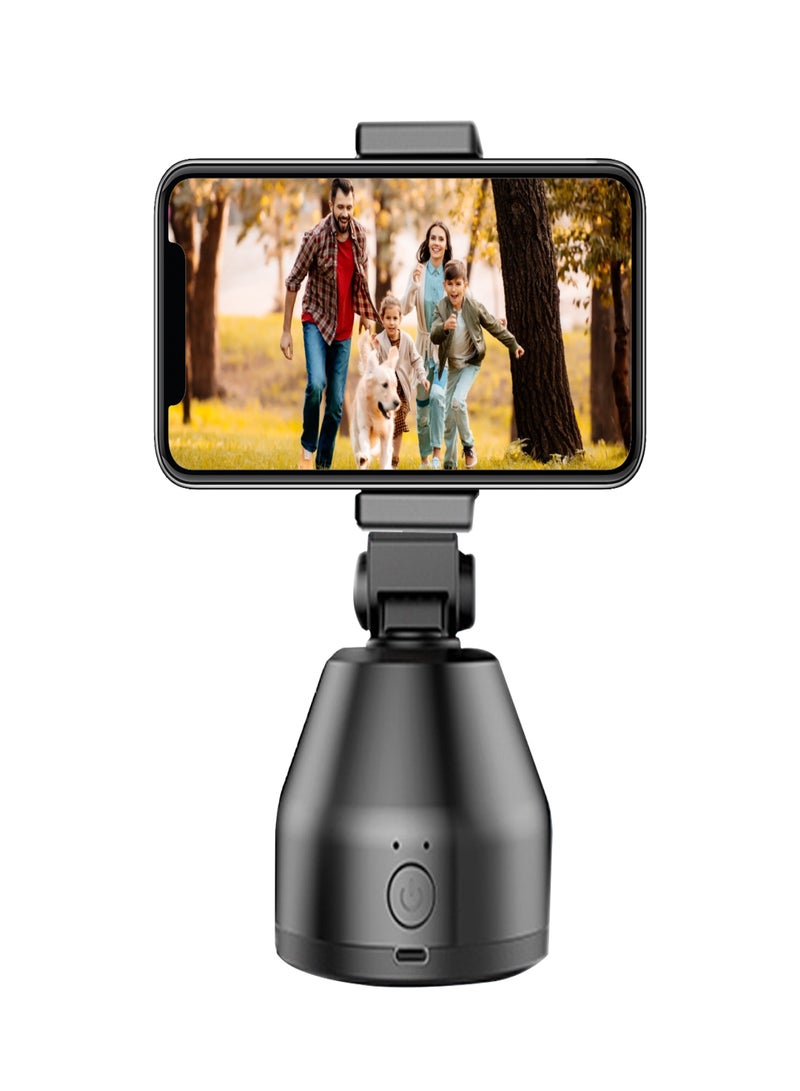 360° Object Tracking Holder Auto Face Object Tracking Release Your Hands Wireless BT Connection Intelligent Camera AI Composition for All Phones(Black)  - Image 1