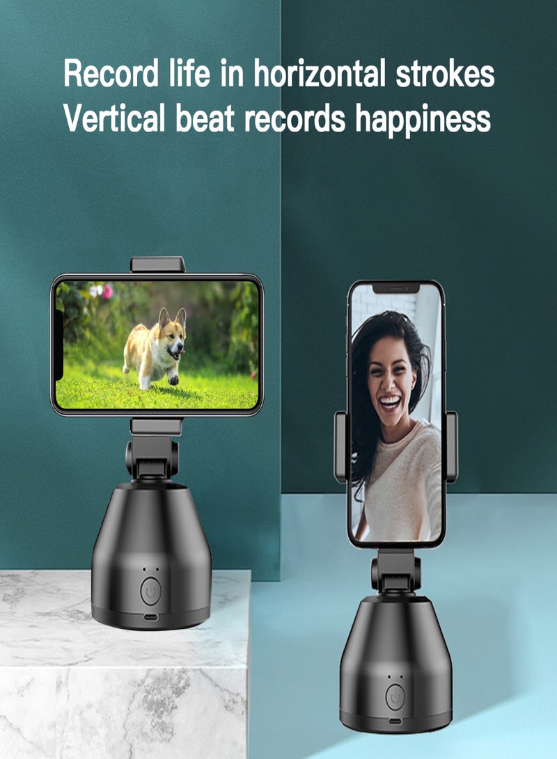 360° Object Tracking Holder Auto Face Object Tracking Release Your Hands Wireless BT Connection Intelligent Camera AI Composition for All Phones(Black)  - Image 5