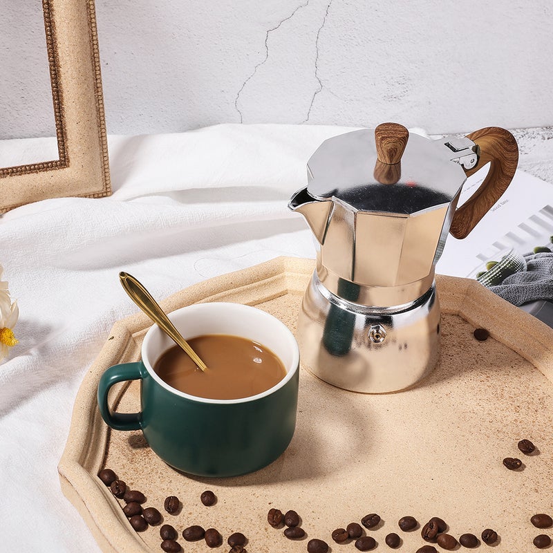 Seiko Mocha Pot High Quality Thickened Octagonal Pot Italian Coffee Pot Hand Brewing Coffee Pot Extracted Coffee - Image 5