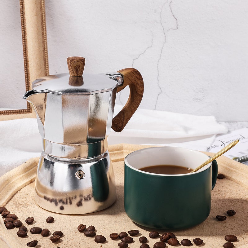 Seiko Mocha Pot High Quality Thickened Octagonal Pot Italian Coffee Pot Hand Brewing Coffee Pot Extracted Coffee - Image 4