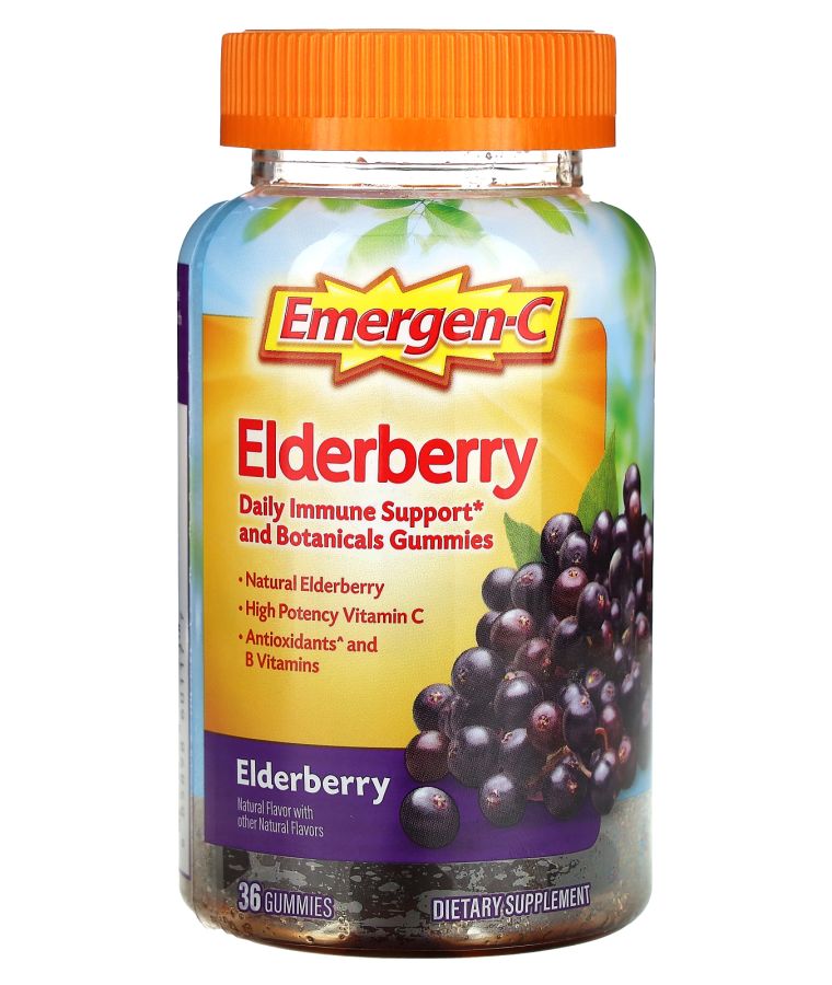 Emergen-C Elderberry Gummies 36 Gummies