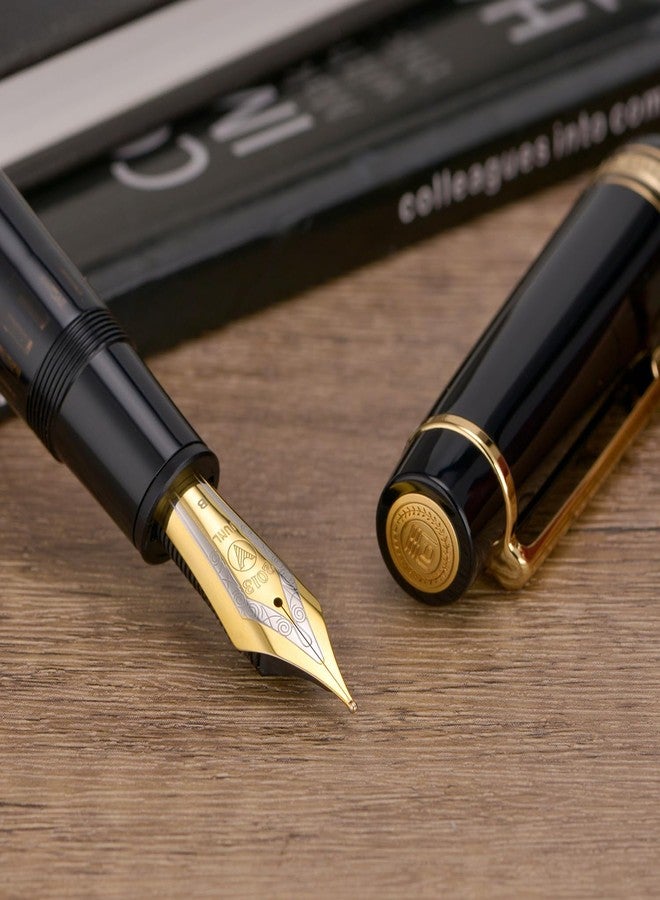 Wikult Yongsheng Junlai 930 Broad Nib Section for Replacement, Size 9 two-tone Iridirum Broad Nib with Wrench and Grease Accessory Set - Image 4