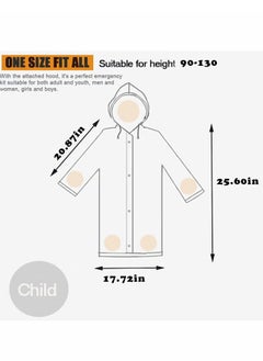 Harse Children's raincoats, Cartoon Kids Rain Jacket, Hooded Poncho Outdoors Transparent Raincoat Student Suit Waterproof Durable Windbreaker (Green Frog)  - Image 2