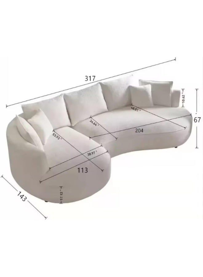Modern Curved Sectional Sofa - Image 2