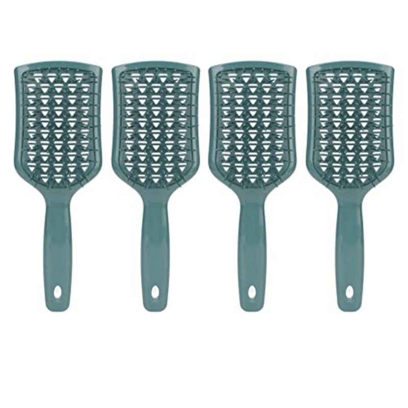 Expert Detangling Hair Brush Set 4Pcs Massaging Styling Combs for Wet/Dry Hair Salon Grade Brushes for Home Use and Travel Ergonomic Scalp Massager - Image 1