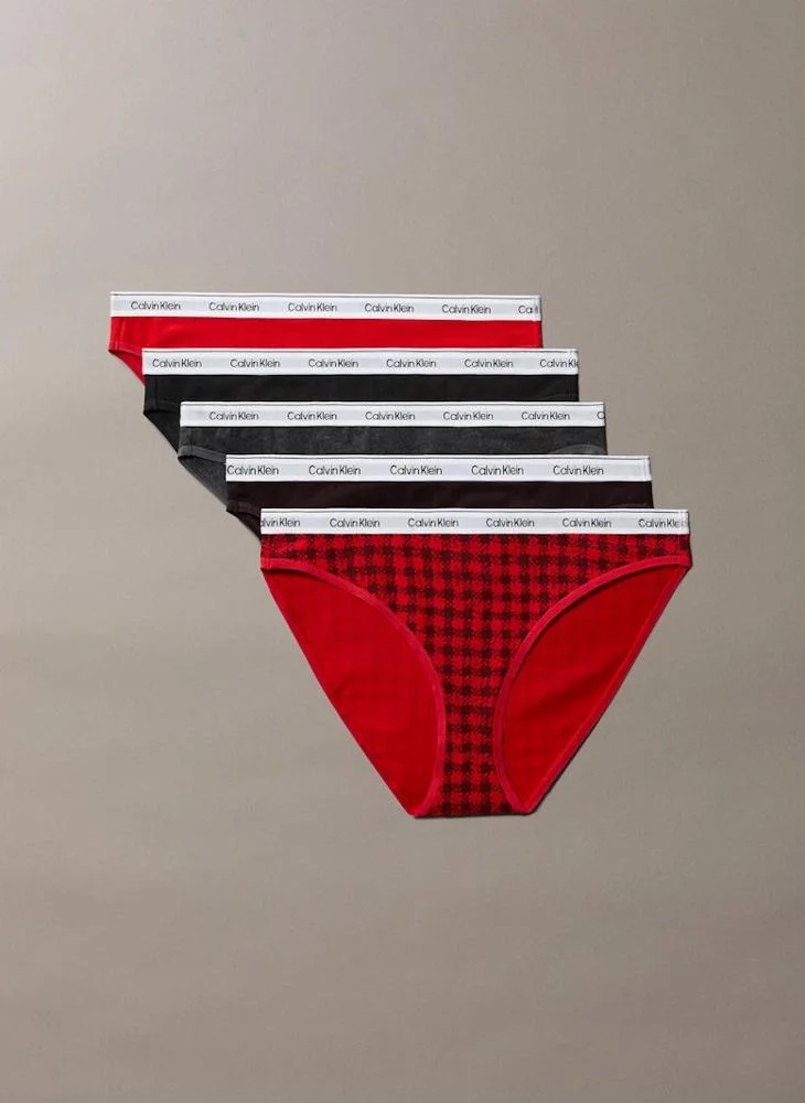 CALVIN KLEIN 5 Pack Of Logo Bikini