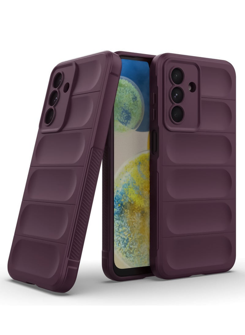 ماركة غير محددة - جراب خلفي من السيليكون عالي الحماية متوافق مع هاتف Samsung Galaxy A16 Magic Shield مقاوم للصدمات مع حماية للكاميرا (أحمر خمري) - Image 1