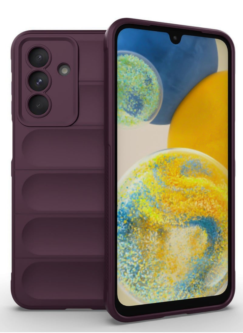 ماركة غير محددة - جراب خلفي من السيليكون عالي الحماية متوافق مع هاتف Samsung Galaxy A16 Magic Shield مقاوم للصدمات مع حماية للكاميرا (أحمر خمري) - Image 1