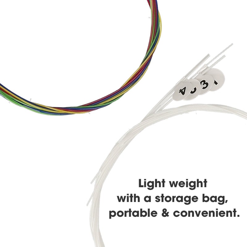 4Pcs/Set Ukulele Strings for 21-Inch / 23-Inch / 26-Inch Ukulele Colorful Strings - Image 3