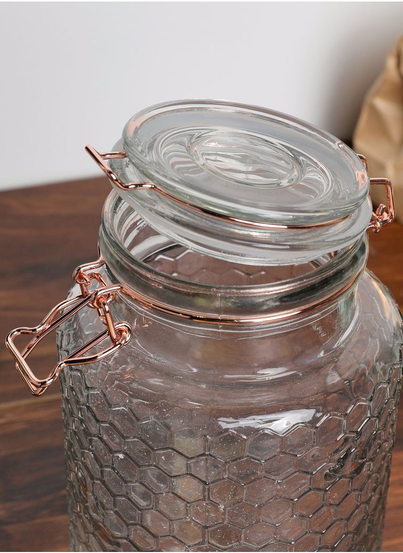 Premier - Large Apiary Glass Storage Kilner Jar - Image 1