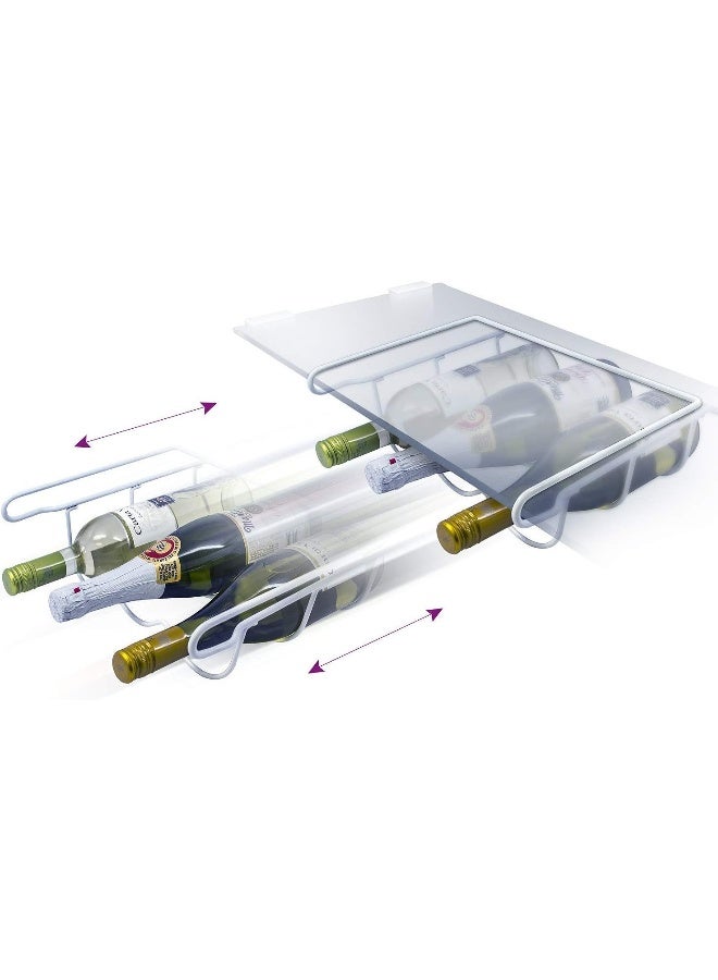 Sorbus® Fridge Wine Rack- Refrigerator Bottle Rack Holds 3 Bottles of Your Favorite Wine or Drink Universal Bottle Holder Will Fit Most Fridges - Image 5