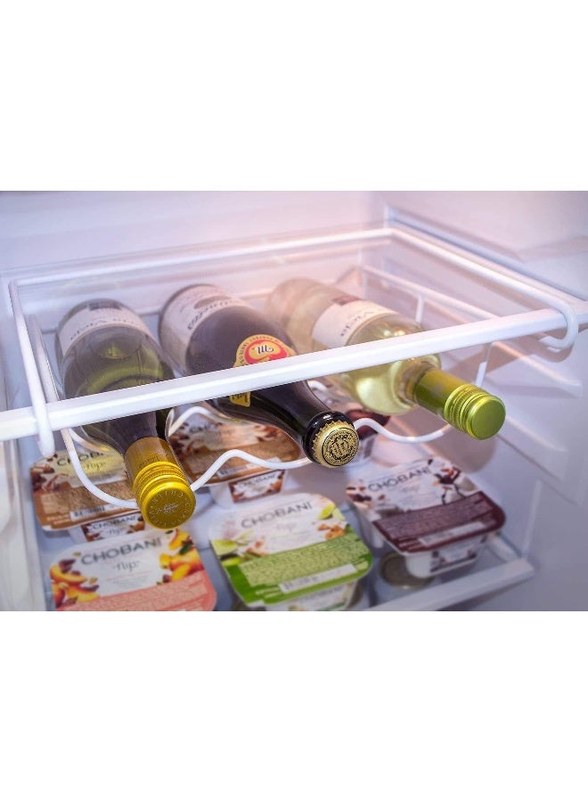 Sorbus® Fridge Wine Rack- Refrigerator Bottle Rack Holds 3 Bottles of Your Favorite Wine or Drink Universal Bottle Holder Will Fit Most Fridges - Image 4