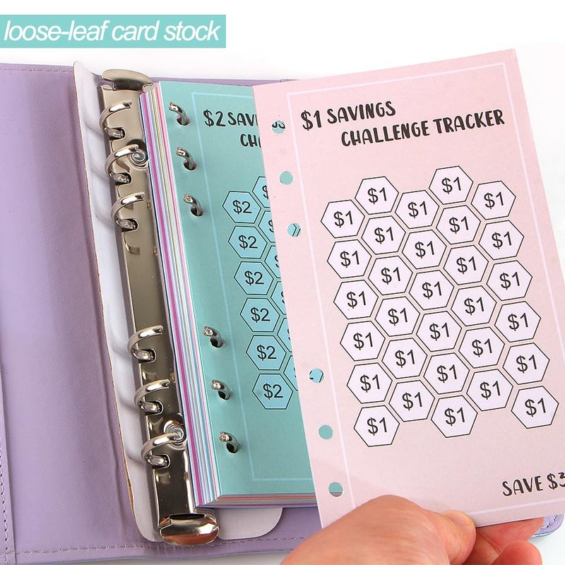 Ddayup Money Saving Challenge Book - 52 Week Savings Tracker with Budget Sheets for A6 Binder - Image 3