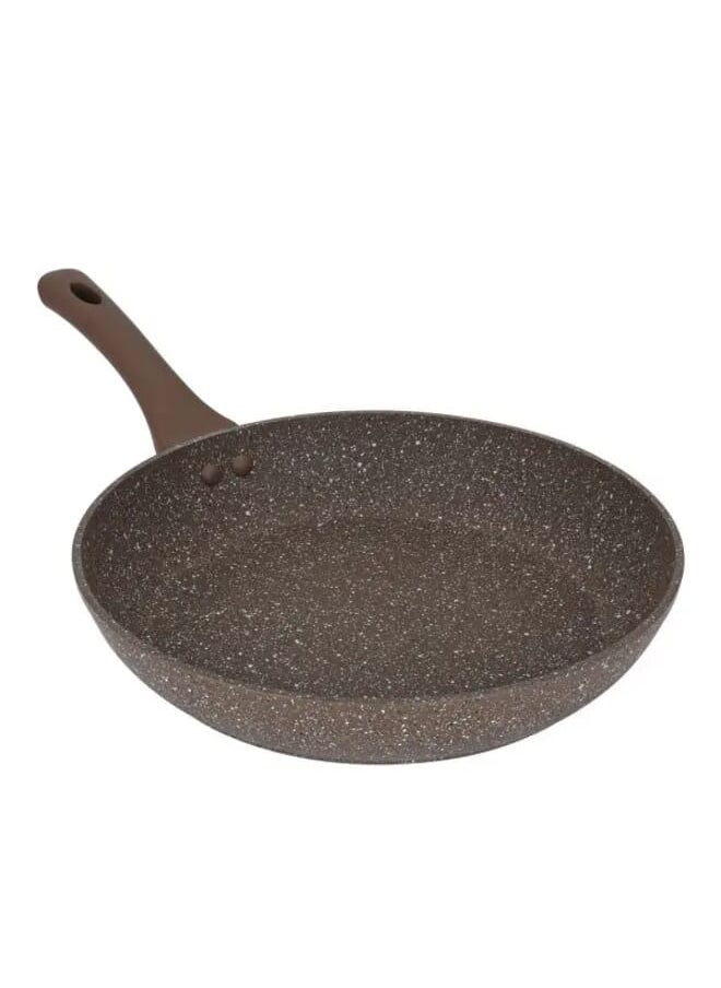 RUOQI - Rocky Brown Granite Frying Pan 28 cm - Image 1