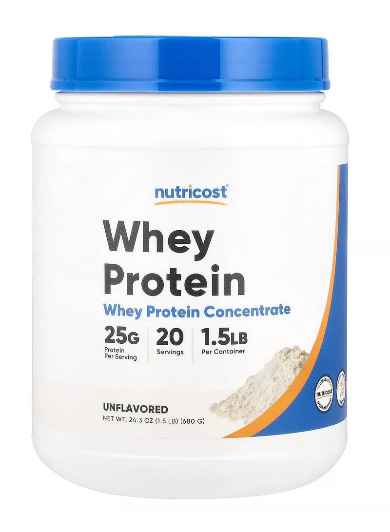 مركز بروتين مصل اللبن نيوتريكوست 1.5 رطل بدون نكهة - Image 1