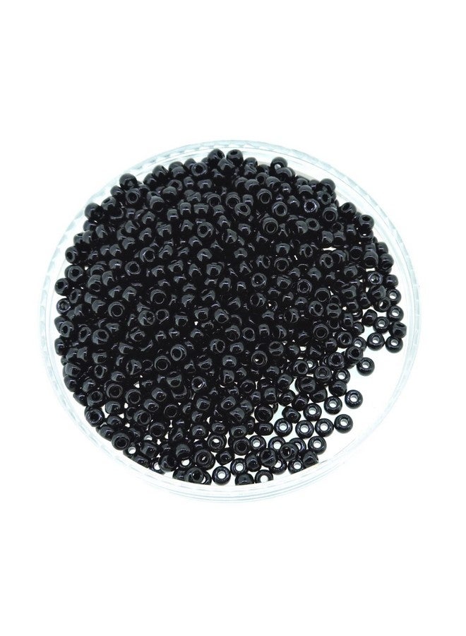 Miyuki Round Seed Bead Size 8/0 22G Tube Opaque Black - Image 5