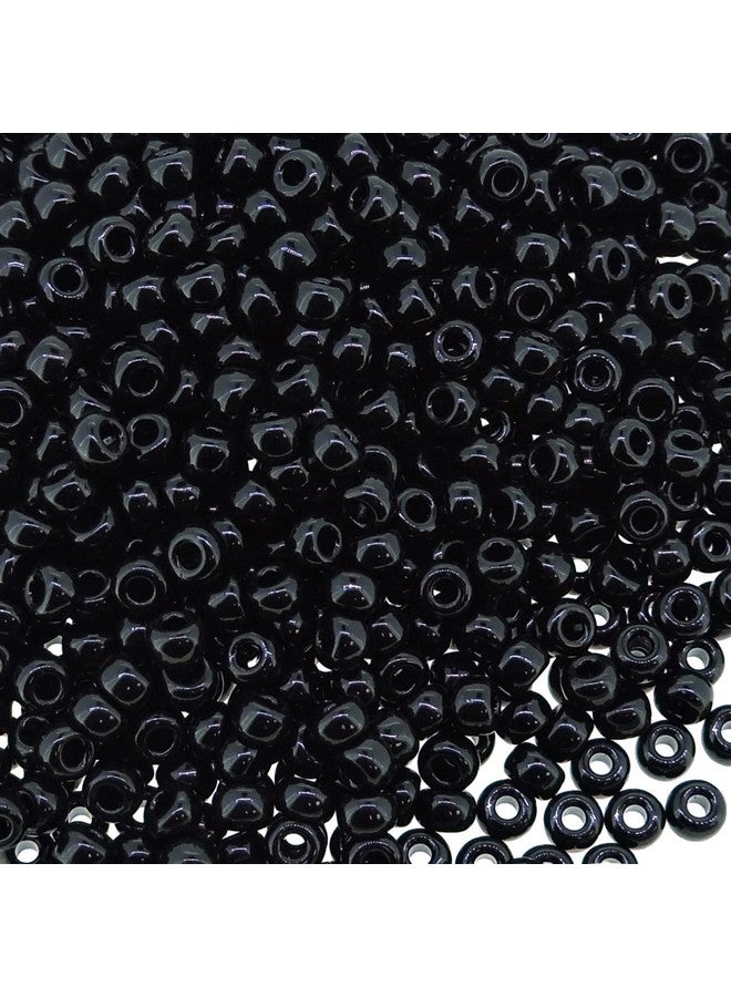 Miyuki Round Seed Bead Size 8/0 22G Tube Opaque Black - Image 3
