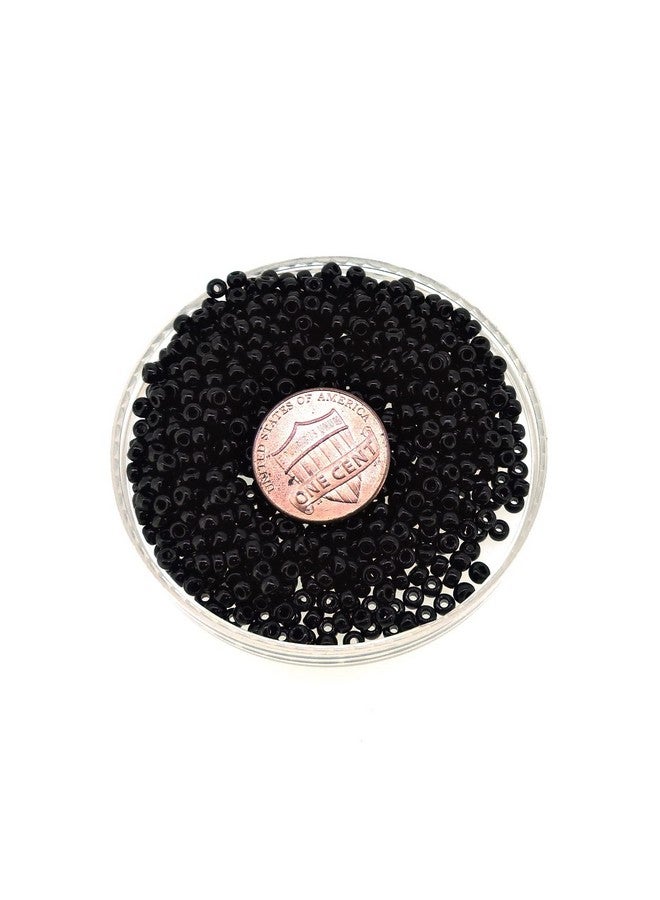 Miyuki Round Seed Bead Size 8/0 22G Tube Opaque Black - Image 4
