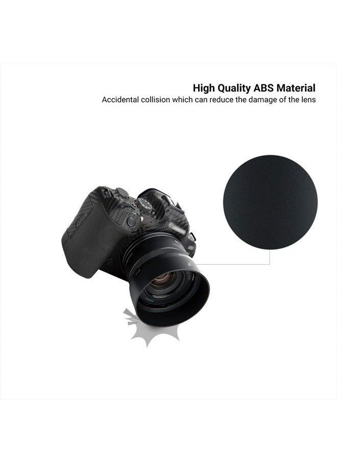 JJC - Lens Hood for Canon RF 50mm F1.8 STM on EOS R6 R5 RP R Camera, Reversible Lens Shade Replace Canon ES-65B Lens Hood, Compatible with 43mm Filters and 43mm Lens Cap - Image 1