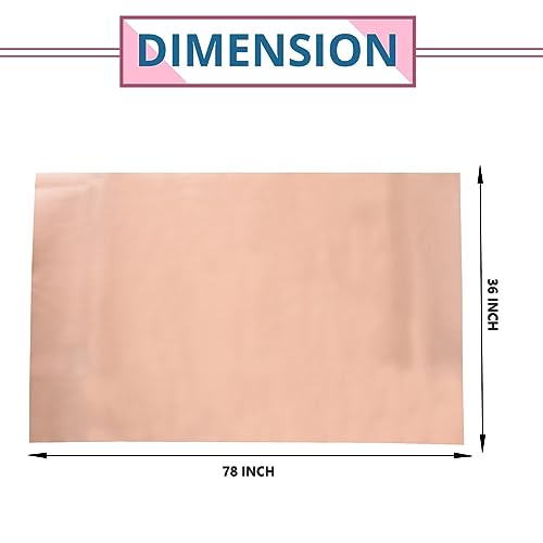Aqbah Ultra Soft Rubber Sheet for Bed Adult, Toddler, Mattress Protector, Non Absorbent Reusable Crib Mattress Protection Non-Allergic (Peach 78X36 inches) - Image 2
