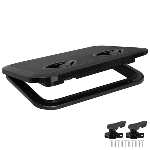 CLLOMAGY 17.3"x12.4" Boat Hatch Deck Access Lid,Marine Deck Access Hatch Door Cover for Bass/John/Fishing/Skiff/Sailboat/Yacht & RV/Camper Van,Durable&Weatherproof Boat Access Lid Cover-1PCS - Image 1