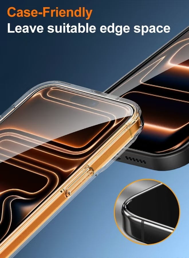 BlueFire [3-Pack] iPhone 17 Pro Screen Protector , 9H Military-Grade Tempered Glass, 8K Ultra HD Clear, Anti-Fingerprint, Bubble-Free Installation Kit, Shockproof & Scratch Resistant - Image 5