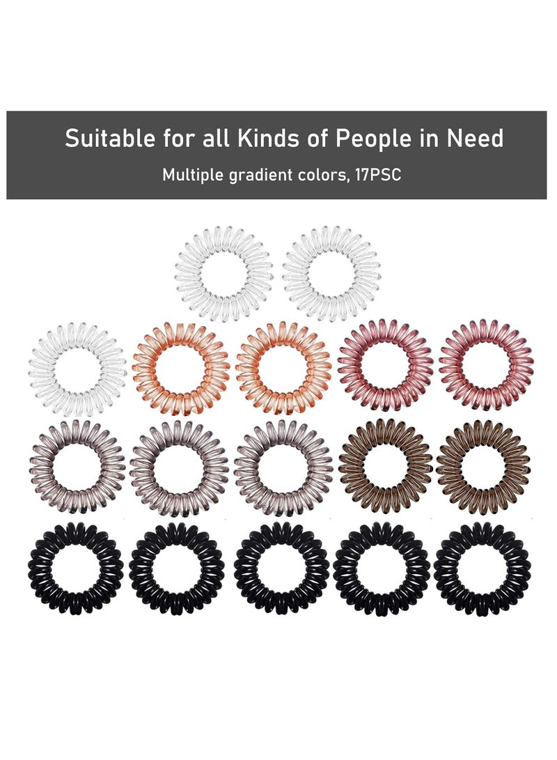 أوزيغالور 17 عبوة لفائف لولبية لولبية - حاملات ذيل حصان بدون تجعيد، للنساء والأطفال - Image 4