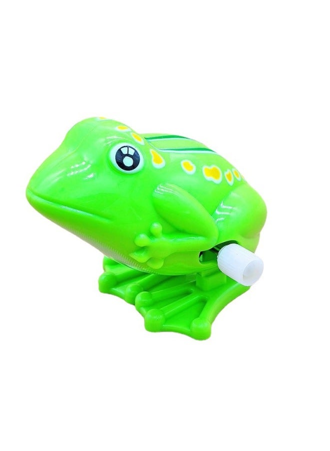 Creative Children's Hair Tie Toy Mini Cartoon Upper String Chain Small Gift Rotating Mini Landing Gift Wholesale-Color:Chain On The Lotus Leaf Frog  - Image 1