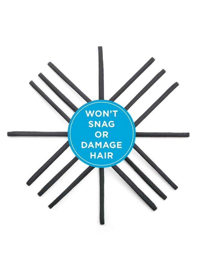 قودي  غطاء رأس ضيق مسطح للنساء من GOODY، للشعر الرقيق، أسود، 6 قطع - Image 2