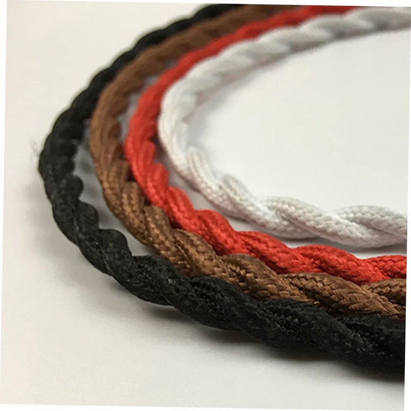 Generic 5m Vintage Twisted Brown Wire DIY Lamp Cord Cloth Covered Electrical Wire Rope - Image 4