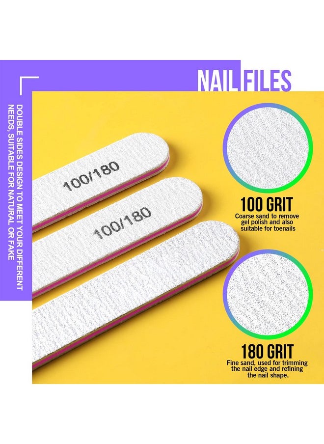 FANDAMEI Nail Buffers And Files, Nail Tools Kit With 3Pcs Rectangular Nail Buffer Block, 3Pcs 100/180 Nail Files And 1Pcs 1000/4000 Nail Buffer. Professional Nail Buffer File Kit For Nail Care  - Image 4