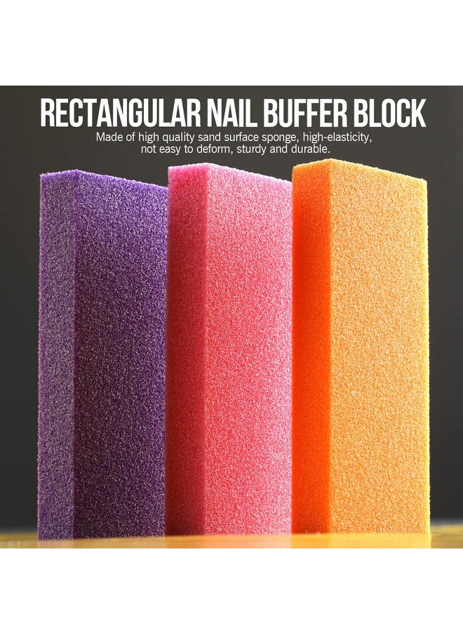 FANDAMEI Nail Buffers And Files, Nail Tools Kit With 3Pcs Rectangular Nail Buffer Block, 3Pcs 100/180 Nail Files And 1Pcs 1000/4000 Nail Buffer. Professional Nail Buffer File Kit For Nail Care  - Image 5