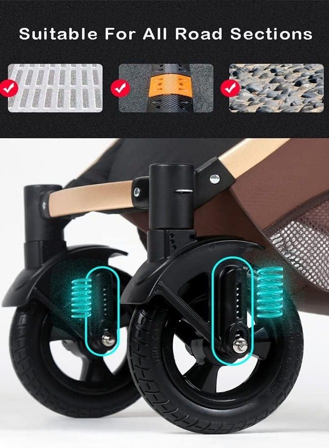 كيكي عربة أطفال أحادية قابلة للتعديل مع سلة تخزين - Image 5