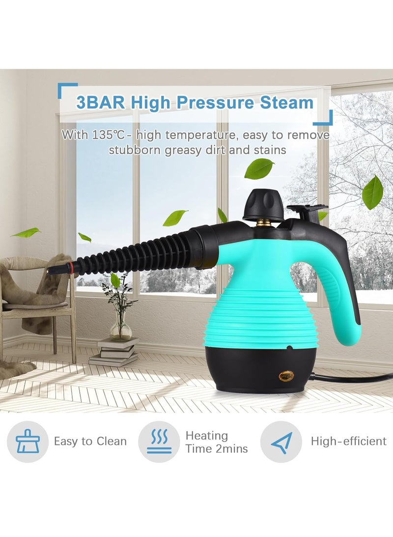 1050W Portable Steam Cleaner, Small Household Handheld Steam Cleaner, Multifunctional Steam Cleaner, 350 ml Water Tank With 9 Accessories For Kitchen, Sofa, Bathroom, Car Window - Image 4