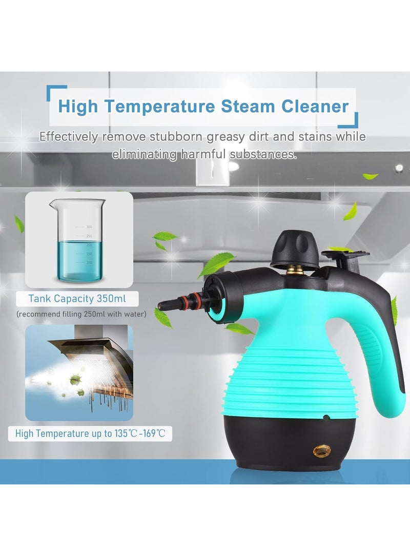 1050W Portable Steam Cleaner, Small Household Handheld Steam Cleaner, Multifunctional Steam Cleaner, 350 ml Water Tank With 9 Accessories For Kitchen, Sofa, Bathroom, Car Window - Image 5
