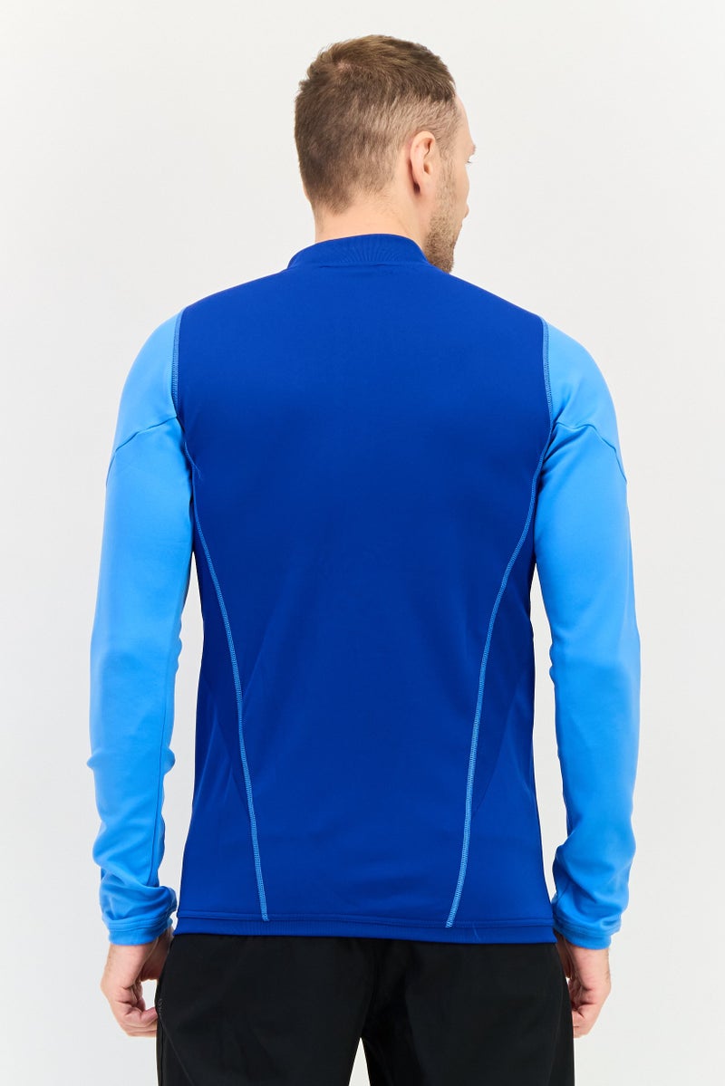Adidas Men Sportswear Fit Long Sleeve Training Track Jacket, Royal Blue - Image 4