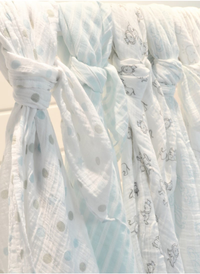 Factory Price - 2 Piece Newborn Swaddle Muslin Gift Set 120 X 120 cm - Image 1