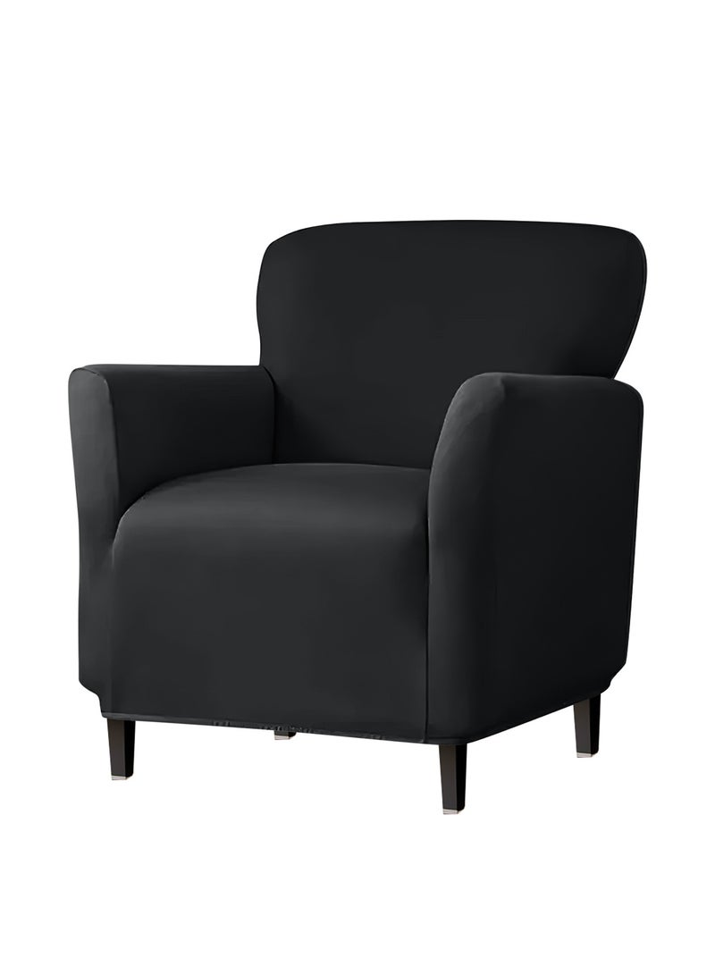 DUNISO Single armchair sofa cover, banquet solid color armchair cover, waterproof chair cover, anti slip dog pet friendly furniture protection cover - Image 4