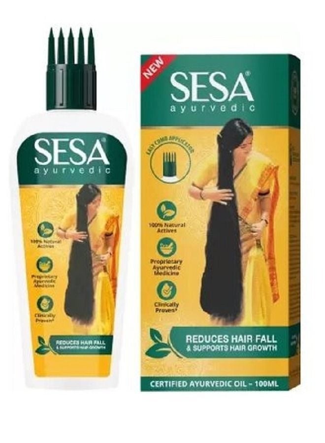 سيسا زيت الأيورفيدا لتقوية الشعر يقلل تساقط الشعر ويدعم نموه – 100 مل