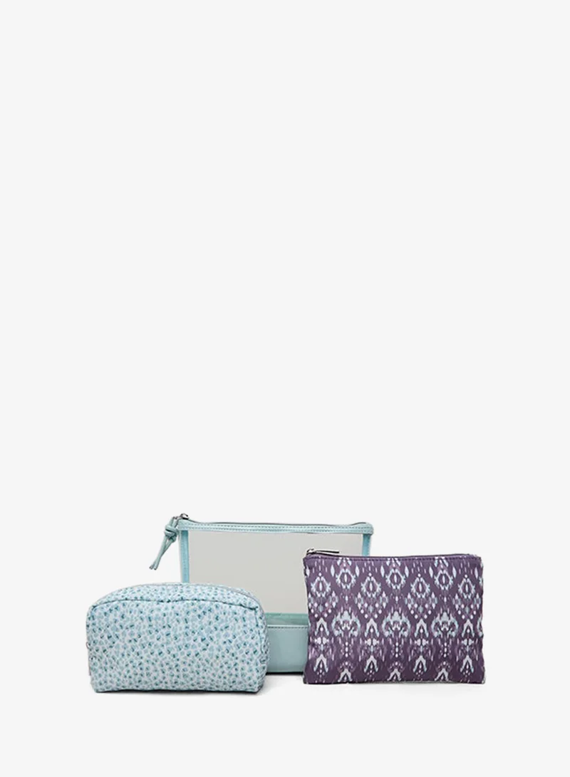 3 Pack Cosmetic Pouch Set
