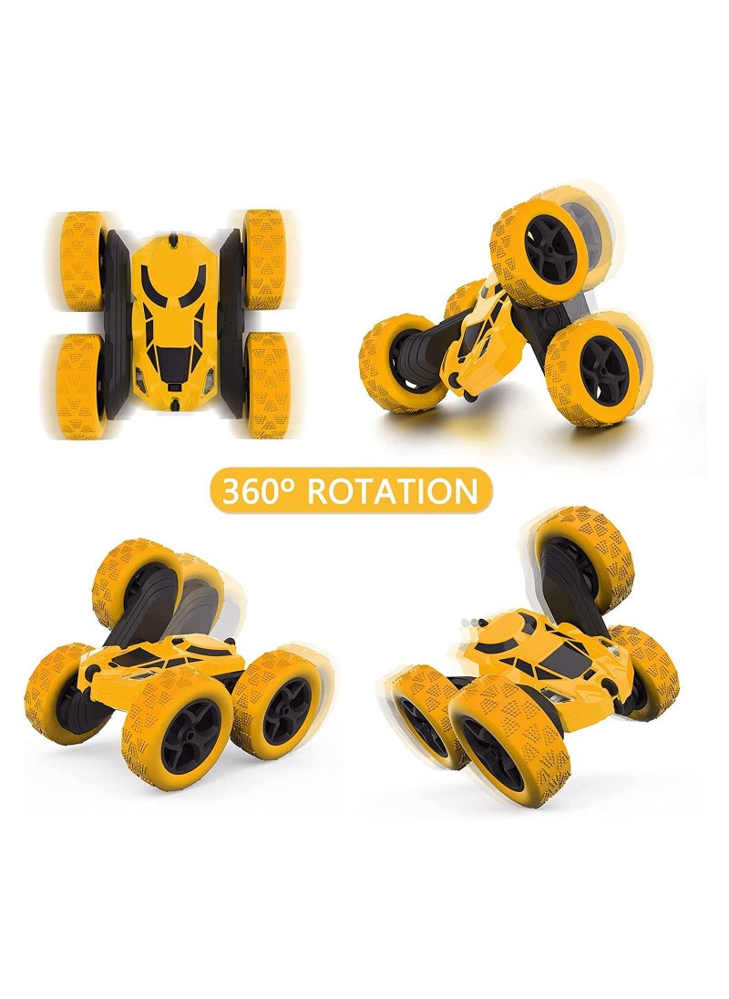 RC Car Toys Remote Control Stunt Car 360 Degree Flips Double Sided Rotating Yellow - pzsku/ZECCED24A296E95F08D73Z/45/_/1656939264/a6b27193-3d95-4f37-b2bc-f58d828ceeae