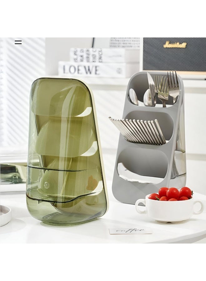 Vertical holder and organizer – Modern design with 3 levels, suitable for the kitchen to organize spoons and napkins, the office to organize pens and stationery, or bedrooms to organize makeup brushes and accessories. - Image 5