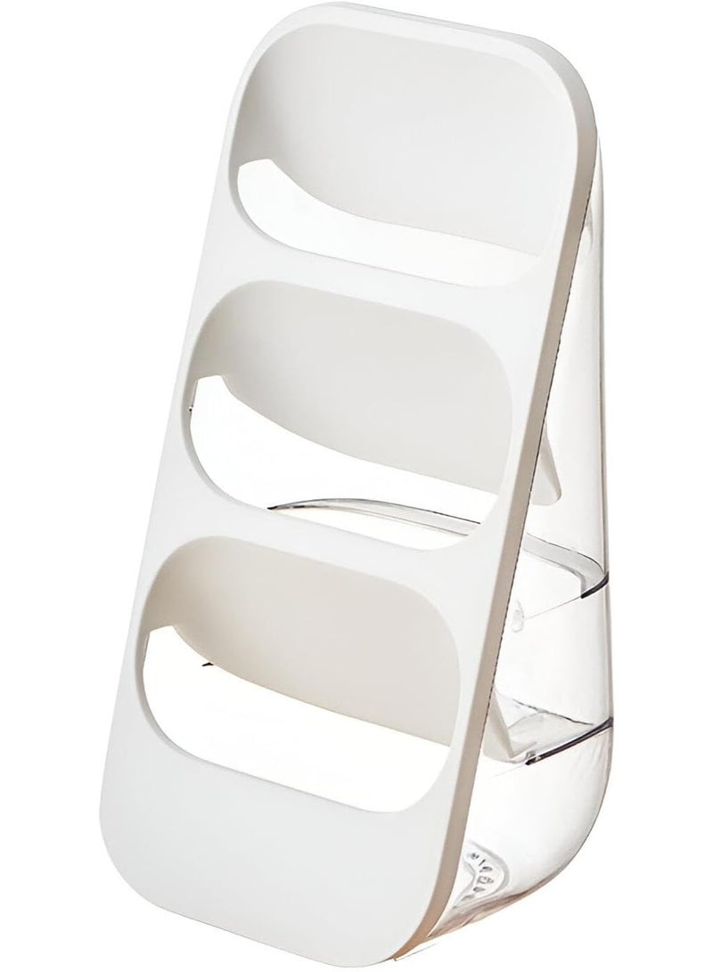 Vertical holder and organizer – Modern design with 3 levels, suitable for the kitchen to organize spoons and napkins, the office to organize pens and stationery, or bedrooms to organize makeup brushes and accessories. - Image 3