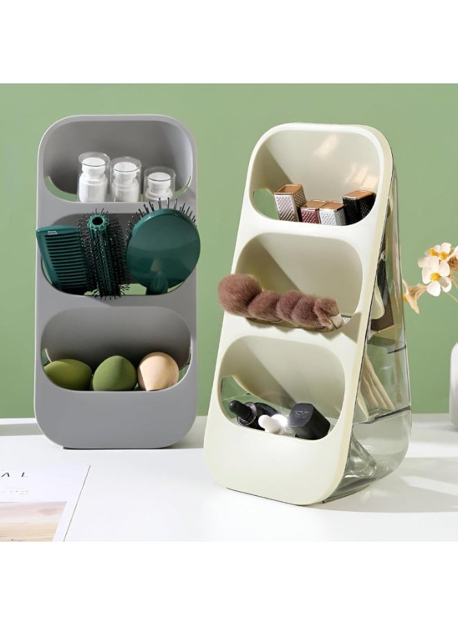Vertical holder and organizer – Modern design with 3 levels, suitable for the kitchen to organize spoons and napkins, the office to organize pens and stationery, or bedrooms to organize makeup brushes and accessories. - Image 2