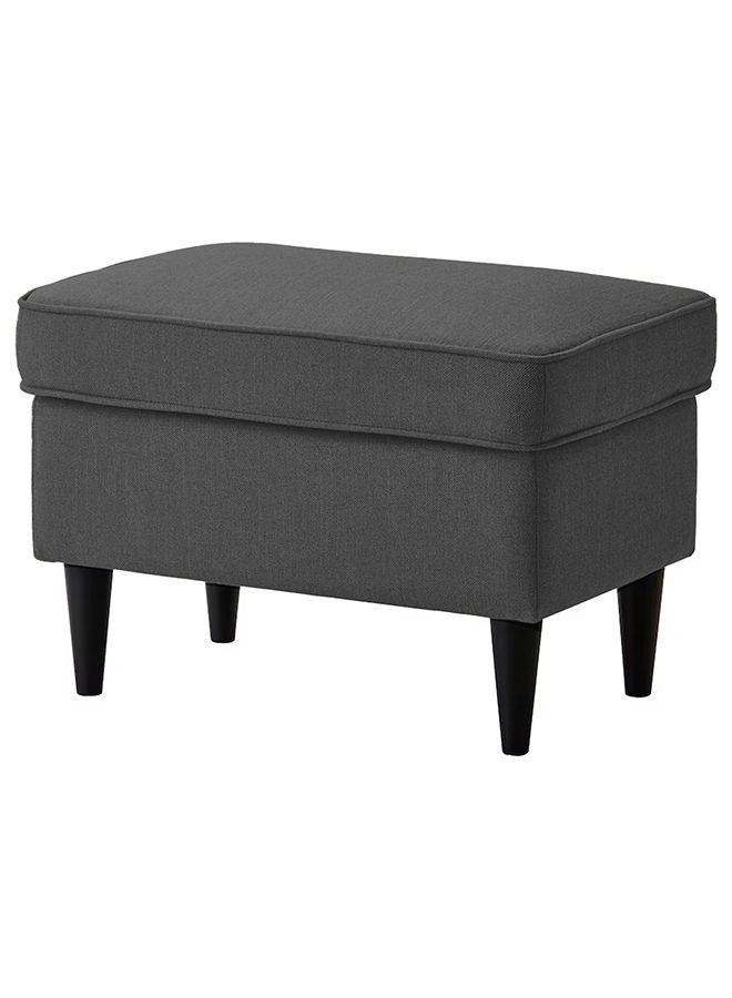 House One Chair Footstool Linen From In House with Elegant Design - Dark Gray - 44x40x60 cm - Image 1