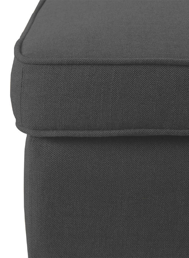 House One Chair Footstool Linen From In House with Elegant Design - Dark Gray - 44x40x60 cm - Image 2