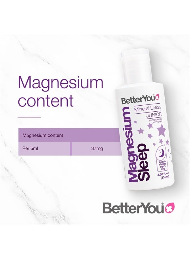 BetterYou Magnesium Sleep Kids Mineral Lotion - Relaxes Your Little One's Tired Bodies and Soothes Senses Before Rest - Absorbs Rapidly - Made with Essential Oils of Lavender and Chamomile - 4.56 oz - Image 2