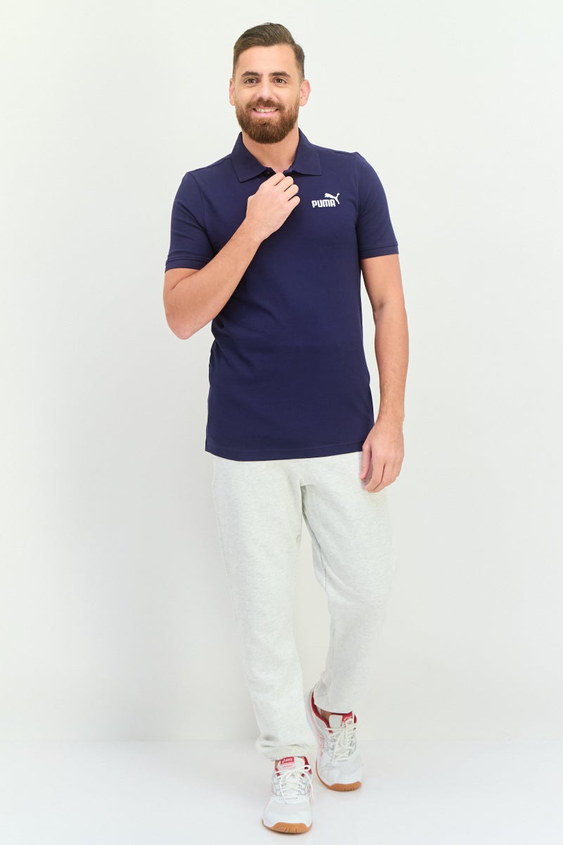 PUMA Men Sportswear Fit Short Sleeve Outdoor Polo Shirt, Navy - Image 4