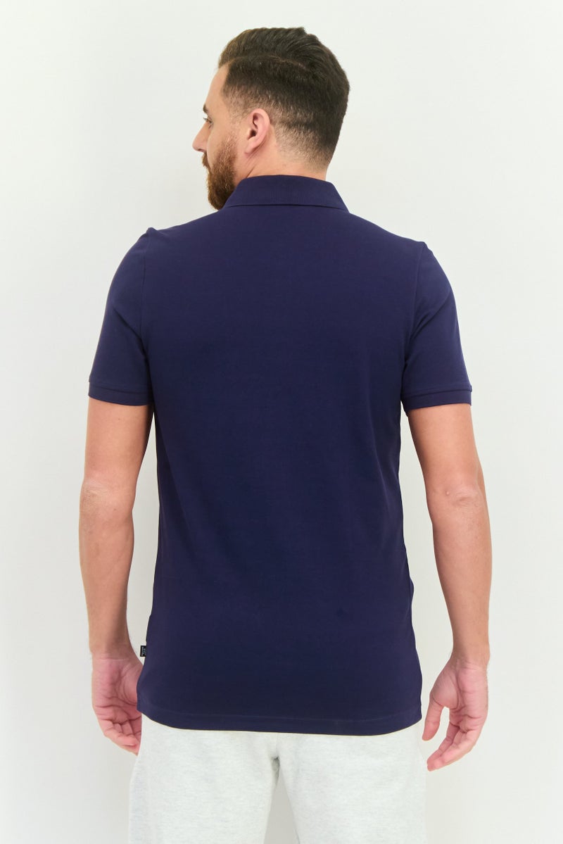 PUMA Men Sportswear Fit Short Sleeve Outdoor Polo Shirt, Navy - Image 2