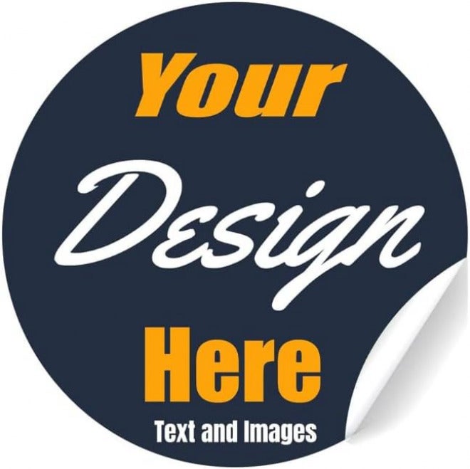 VulgrCo ملصقات مخصصة من VulgrCo، صورة أو نص - ملصقات مخصصة من الفينيل - مقاومة للماء، آمنة للغسيل في غسالة الأطباق، مقاومة للبهتان، محمية من الأشعة فوق البنفسجية، ملصقات تجارية يقلل عبء التخزين - Image 1